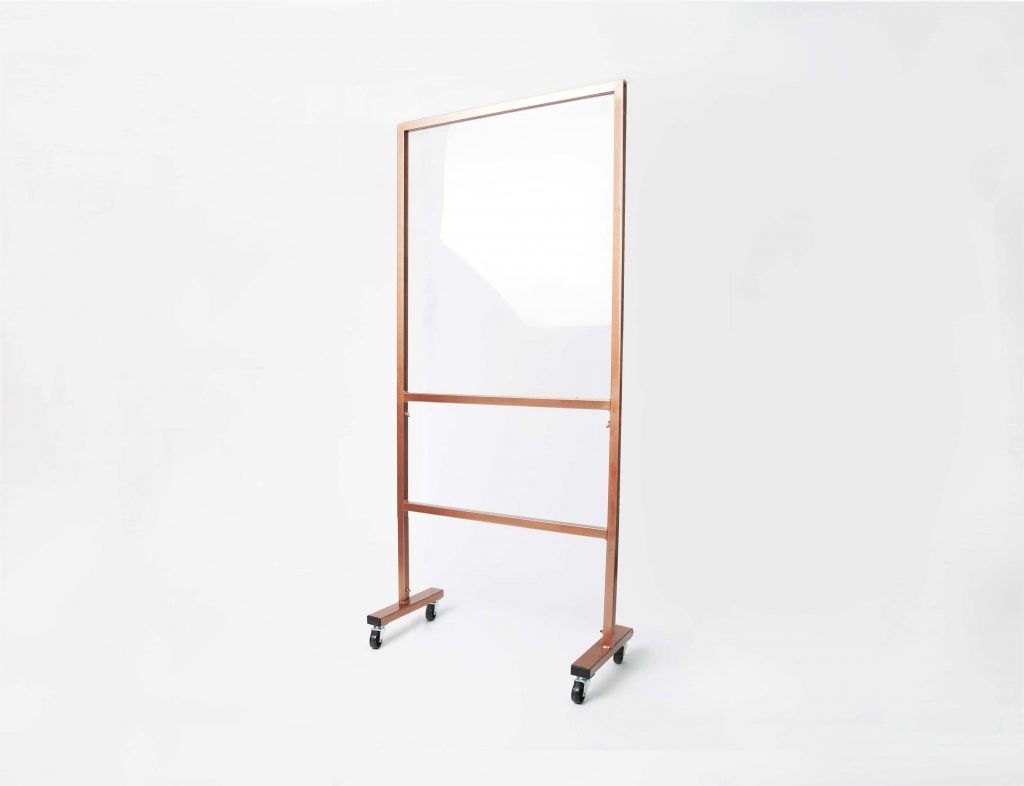 Standup Clear, Acrylic Room Divider with Wheels Protective Partition